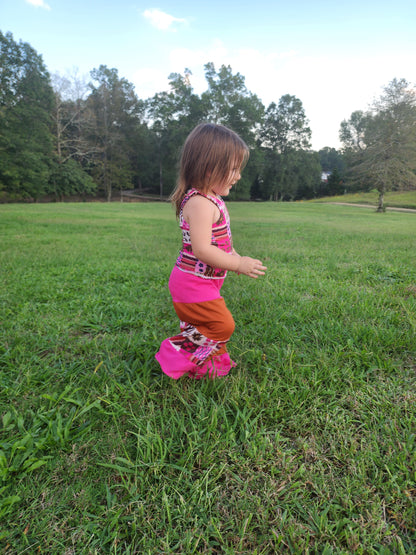 Custom Colorblock Wide Pants